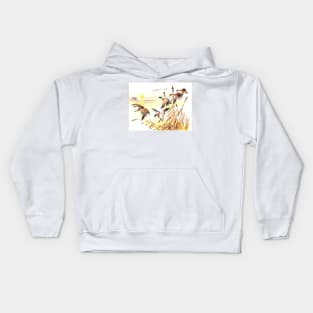 Flying ducks Kids Hoodie